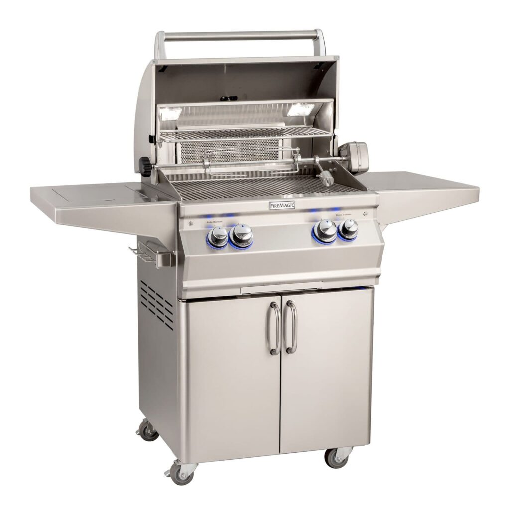 fire magic Aurora A430s Portable Grill with Single Side Burner