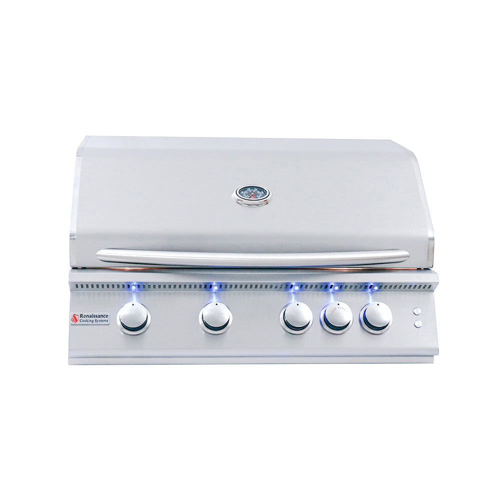 32-inch premier built-in grill w/ led Lights rjc32al