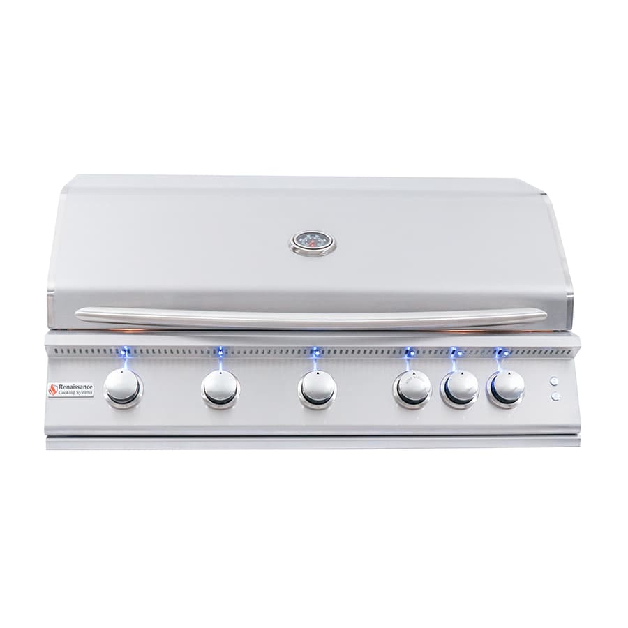 40-inch premier built-in grill w/ led lights rjc40al